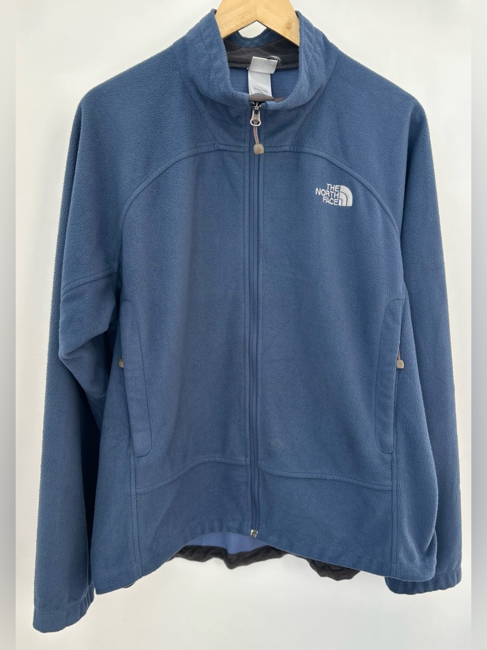 The North Face WindWall Fleece Jacket Full Zip Blue Men’s Large L 24x29